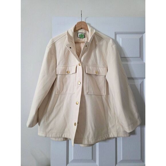 Tuckernuck Shirt Jacket, Cream L - Picture 2 of 11